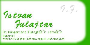 istvan fulajtar business card